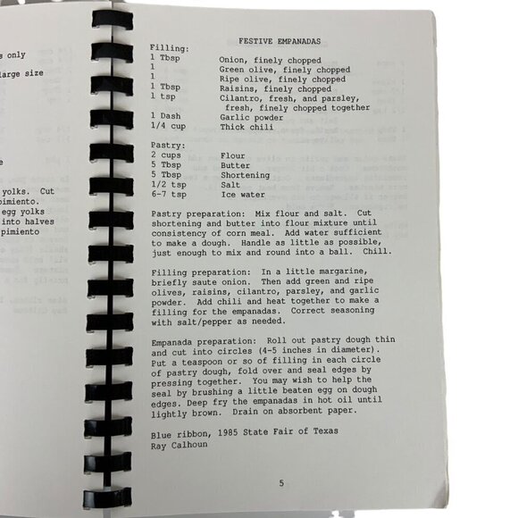 Pretty Faire Eats Cookbook by Dr Ray Calhoun Blue Ribbon Winners 1991 - Picture 7 of 14